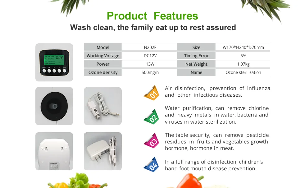 air purifier agua purificador maquina generador de ozono Home Car ozone generator ozonizer aire sterilizer machine ozonator 202F