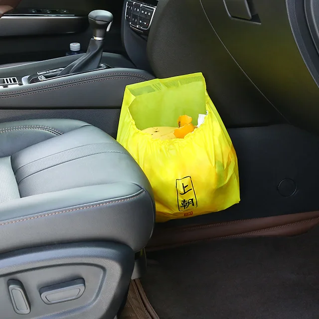 Waterproof self-adhesive car garbage can car seat trash bag