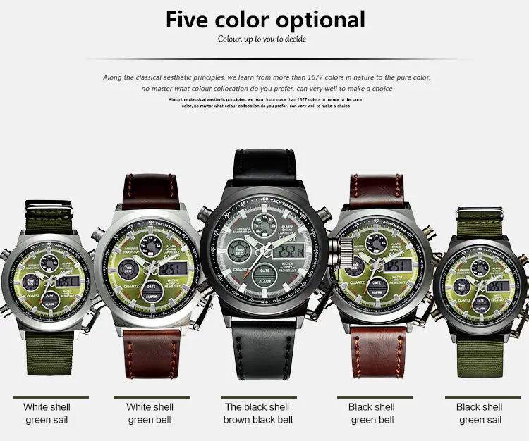 Luxury Waterproof Sports Electronic Watches - Fashion Minimalist Wrist Watches for Men