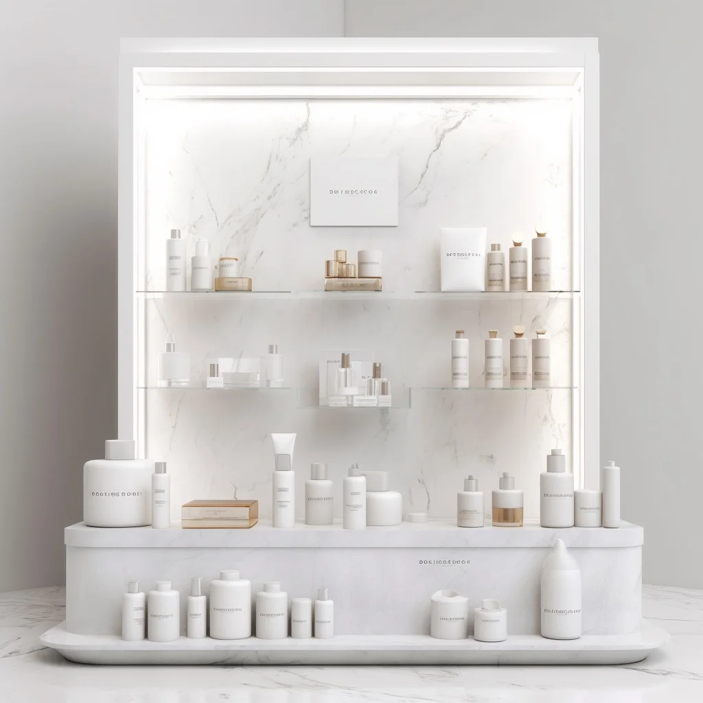 Factory Wholesale Modern Large Beauty Salon Locked Lip Care Display Cabinet For Cosmetics Shop