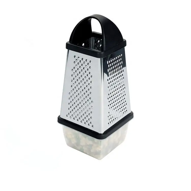 Box Grater 4 Sided Stainless Steel Cheese Vegetable Ginger Nutmeg Shredder Potato Hand Slicer Set
