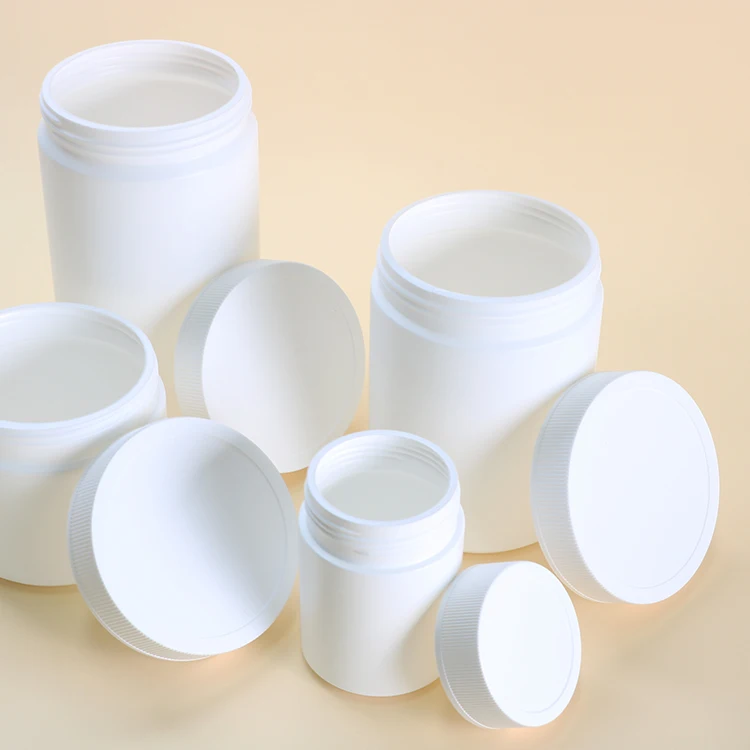 Оптовая продажа белый HDPE 1000 мл контейнер для упаковки пищевых продуктов на заказ Янтарная черная банка