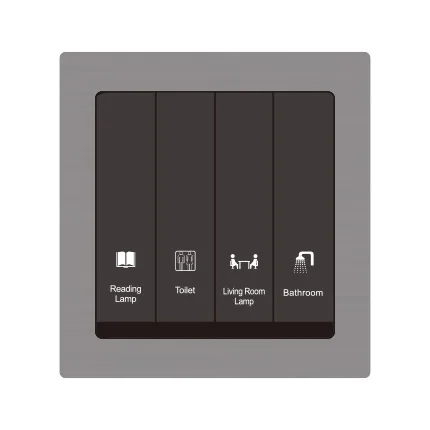 New Arrival 3 Buttons  RS485 Modbus Protocol Smart Hotel Led Light Wall Switch