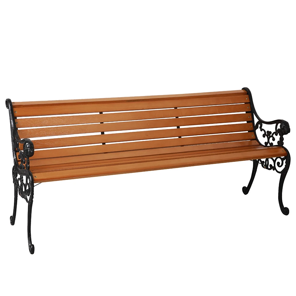 Park Furniture Factory Outdoor Public Seating Bench Outside Furniture Wooden Benches For Public Park