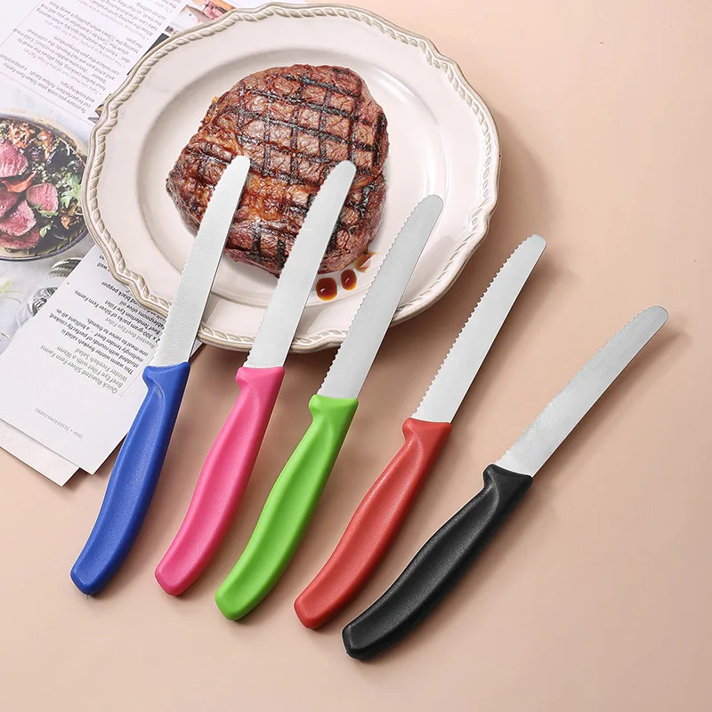 Fulwin japanese kitchen pocket knife with colored handle