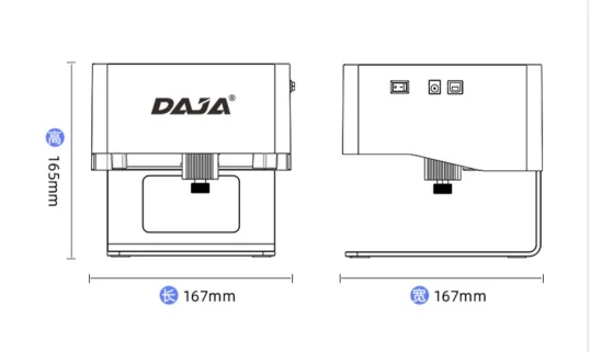 DAJA DJ6 Mini Portable Computer Serial Number Warehouse Name Badges Diode Laser Engraving Machine Laser Engraver Cutter