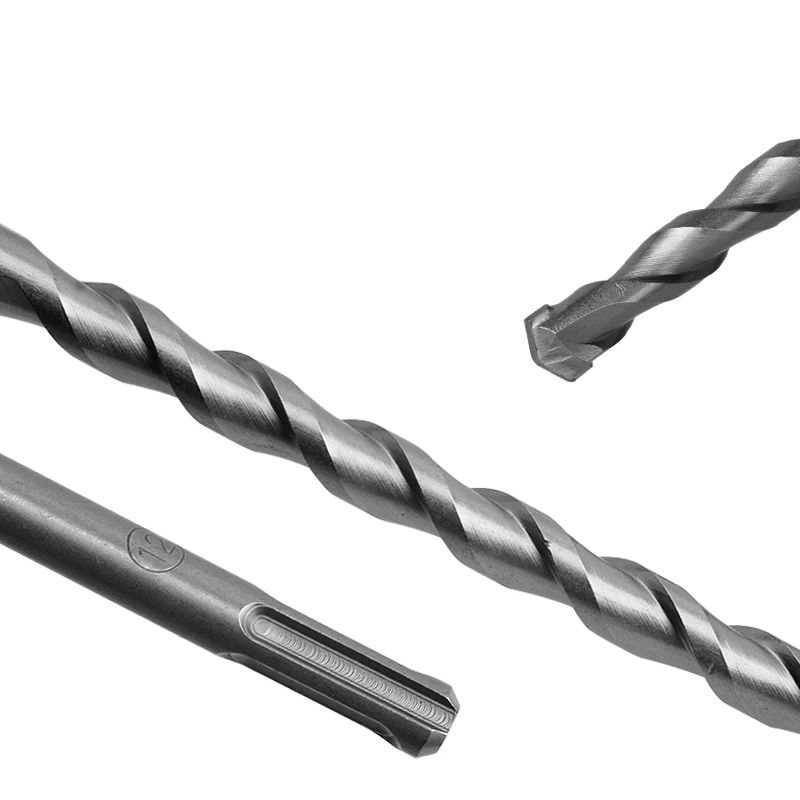 13pcs Diamond Drill Bit Set SDS Plus Hammer Drill Bits & Chisel for Masonry Concrete Work Twist Processed Kit