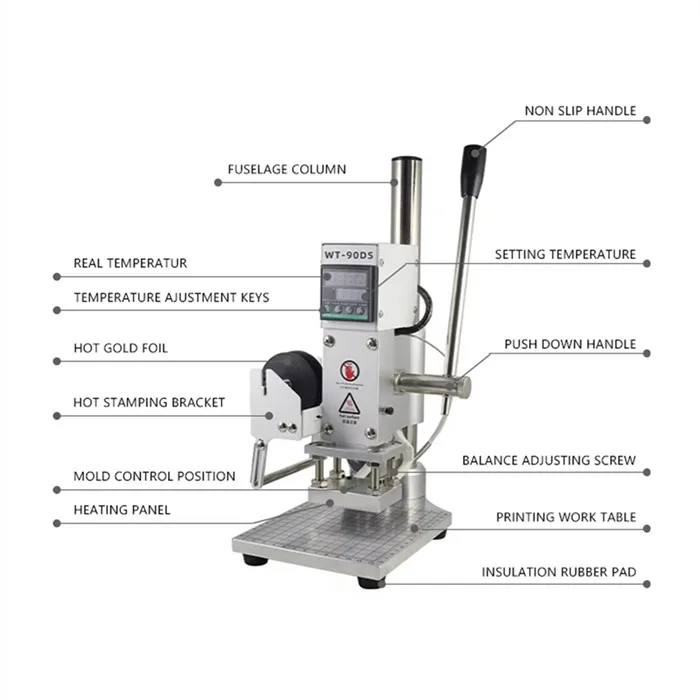personal use Table bronzing machine indentation word for sale