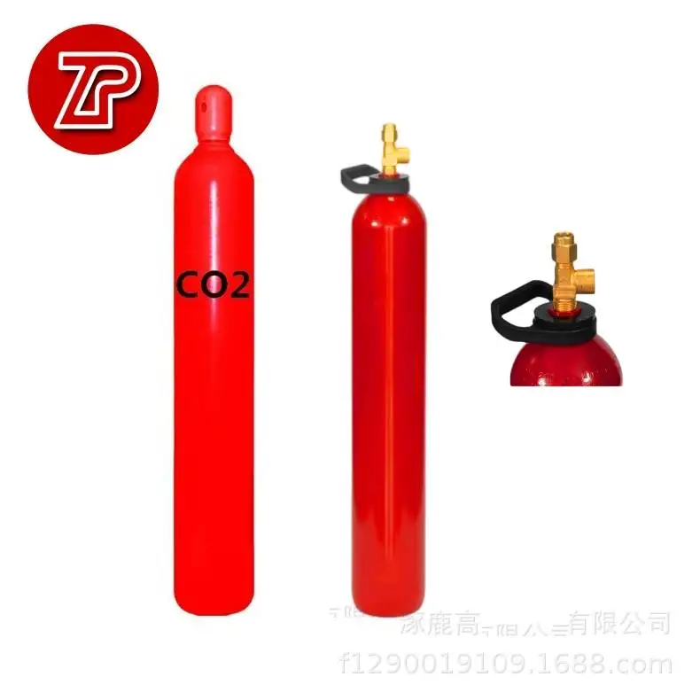 ISO 9809-1 standard 150bar 45kg gas cylinder red co2 gas cylinder
