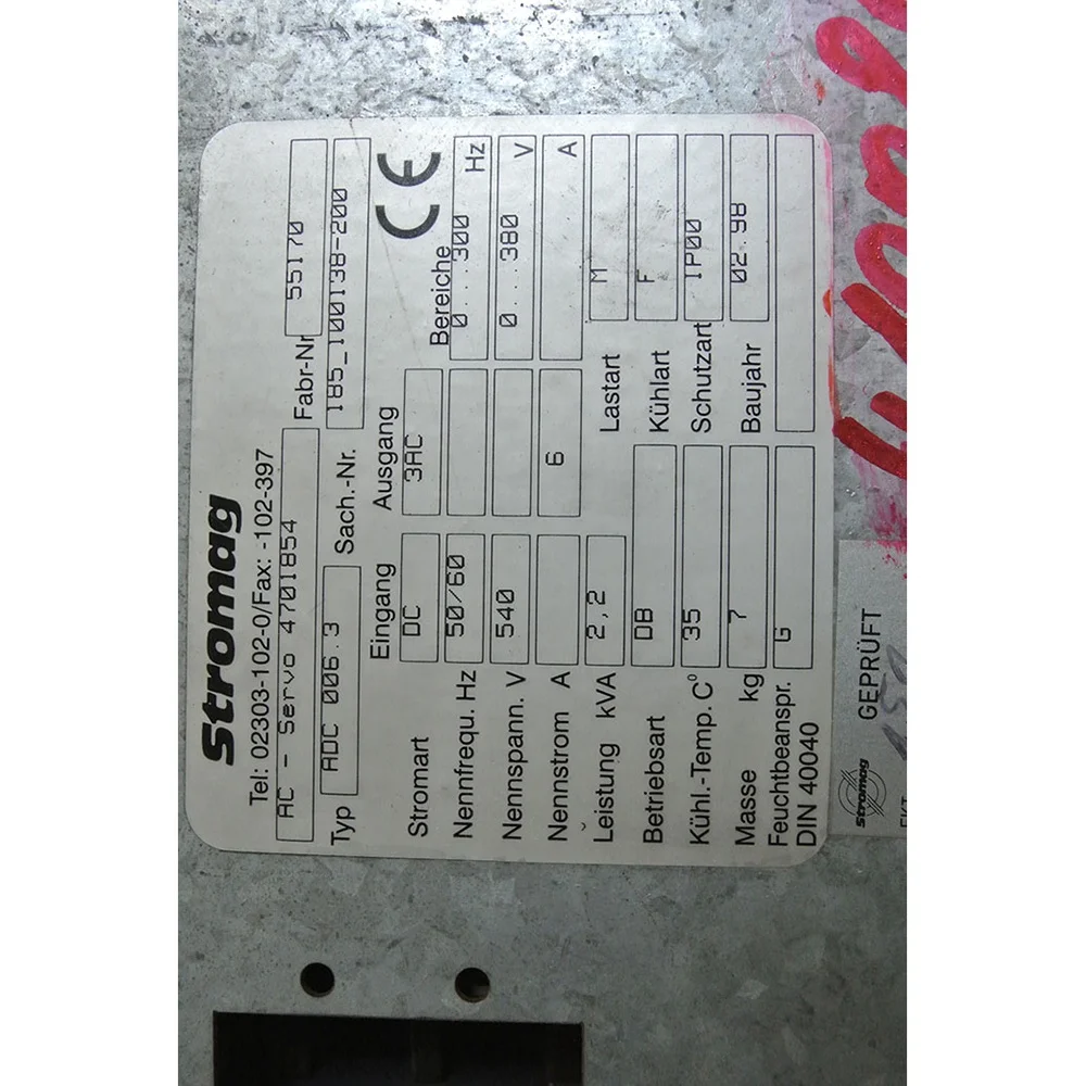 Stromag servo power supply module ADC 038.3