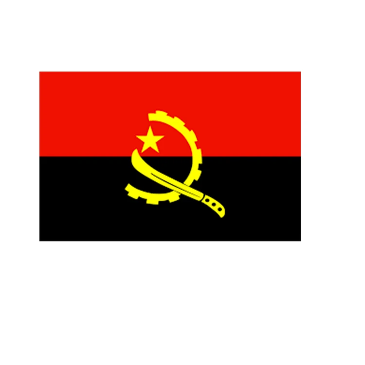 Cheap Custom Angola Flag  3x5 Ft Promotional Blank Logo Print 3x5ft Custom Flag