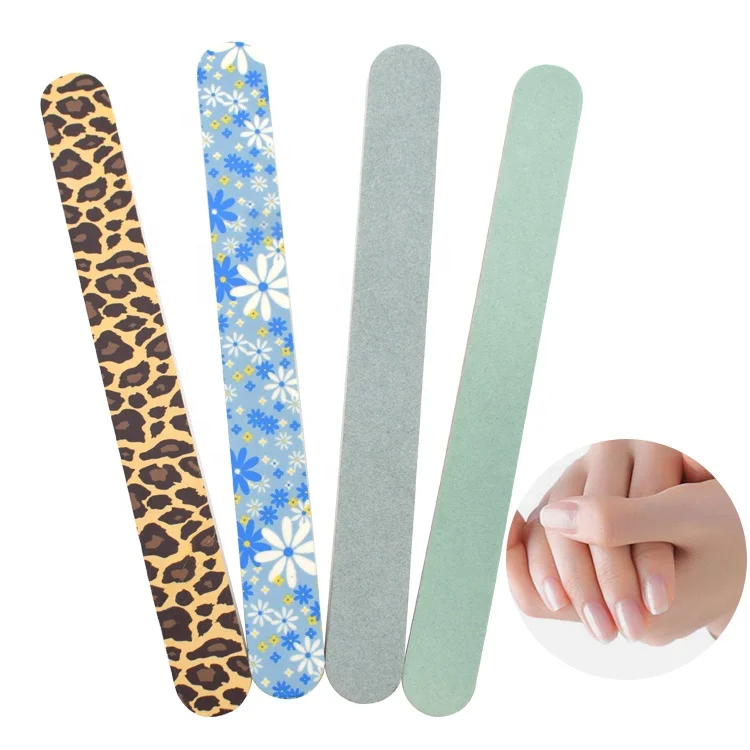 Manufacturers selling double-sided printing nail polish files side nail buffer of Korea