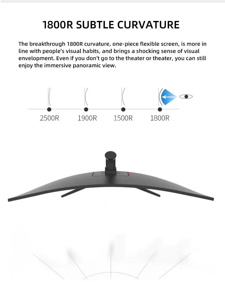 2023 New Wholesale Premium Quality 34 Inch Monitor With Vga For Pc Full High Definition 23.8 Inch Lcd Monitor