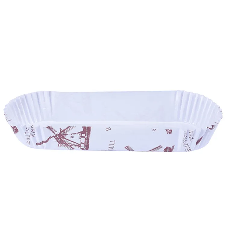 
hot sale Cup Cake Baking Bread Liner Boat Shape PE Coated Cake Cup for breads 