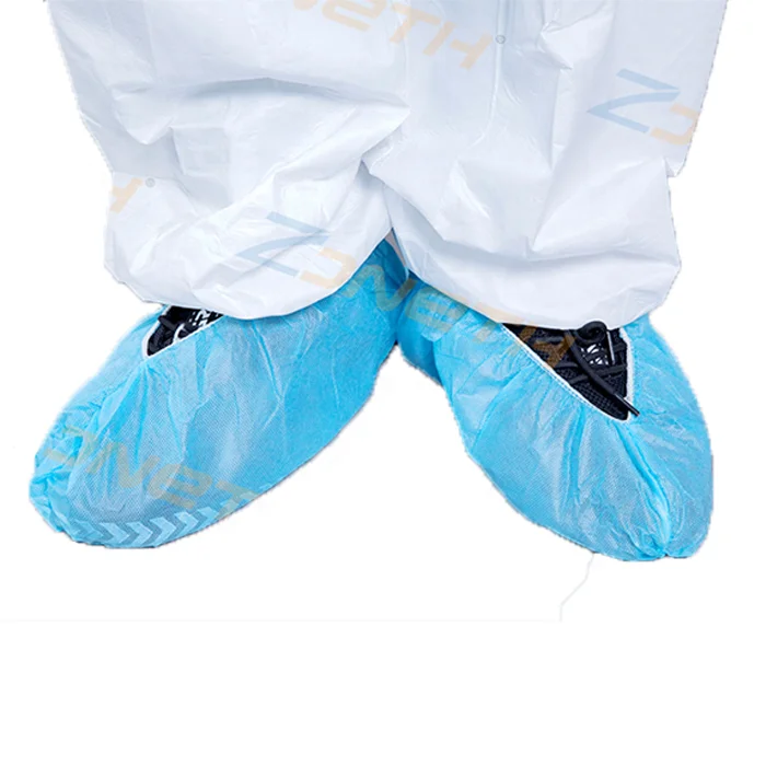 Best Cheap Wholesale Blue Disposable Non Woven PP Medical Surgical Shoes Cover Anti Slip Polypropylene PE CPE Boot Covers