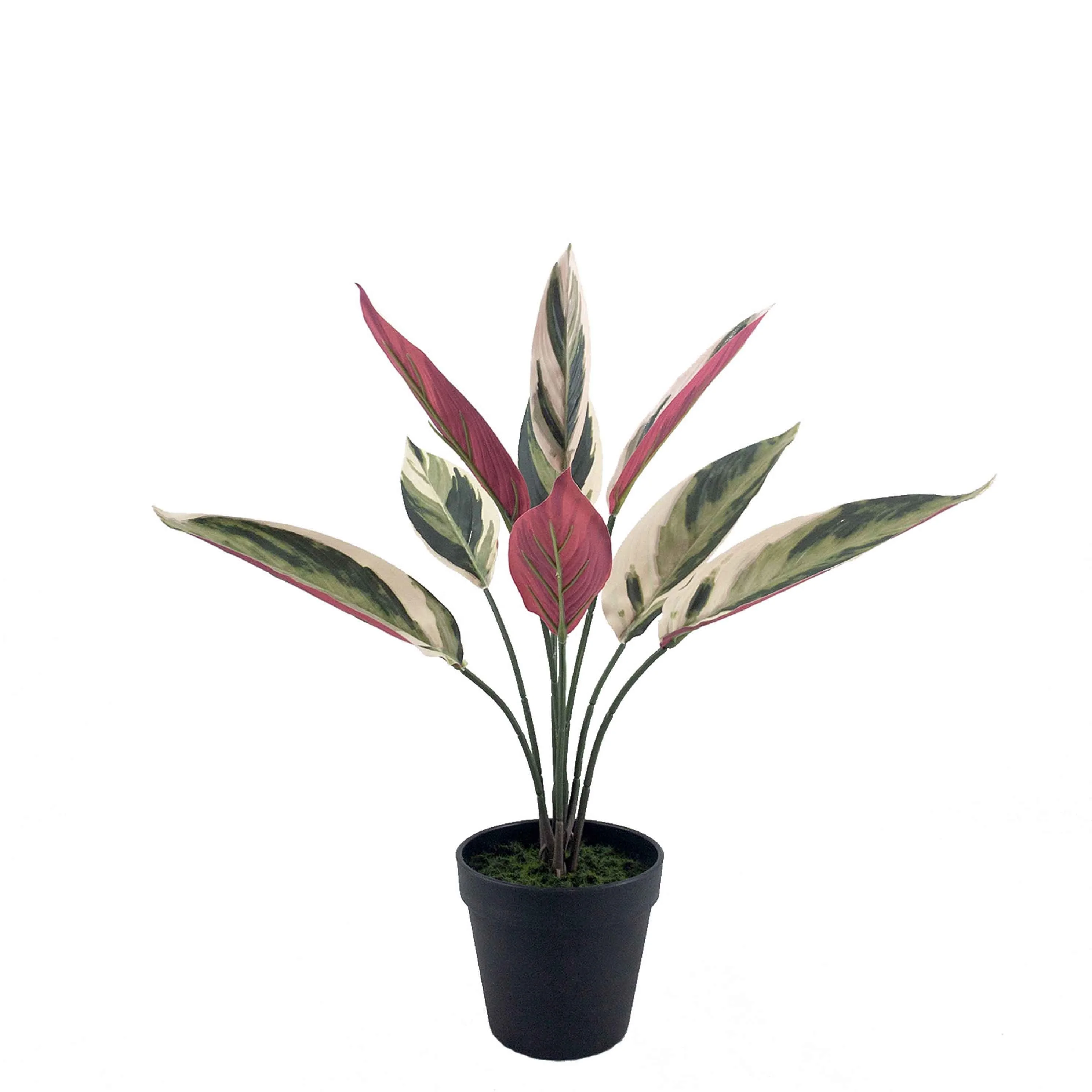 China Supplier Wholesale Cheap Green Artificial Plants Leaves Bonsai With plastic Pot For Home Decoration