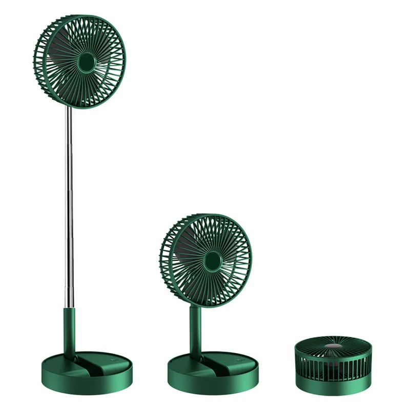 Hot Picks Portable Foldable Telescopic USB Rechargeable Floor Desk Fan Air Cooler Partner Fan China Factory Distributor Price
