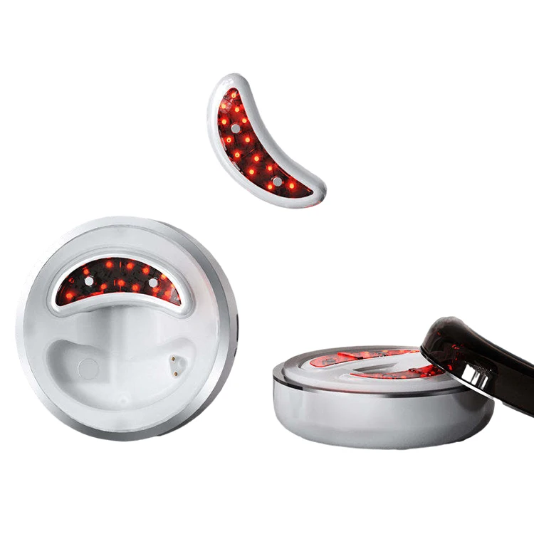 Led Red Light Eye Care Therapy Ems Massager With Gel Patch For Treatment Under Eye Wrinkle