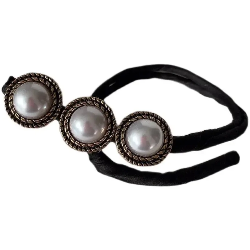 New Fashion Korean Ball Head Set Hair Tools French Pearl Shell Daisy Female Headdress Retro Jewelry Hair Accessories