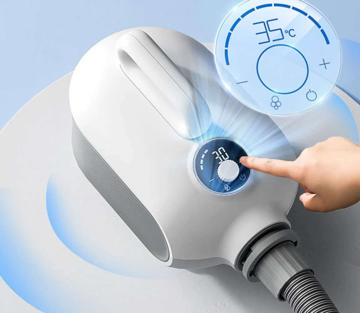 Pet Dog Dryer LED Intelligent Touch Screen Smart Hair Dryer For Dogs Temperature Control Cat Dryer Blower Pet Grooming Blower