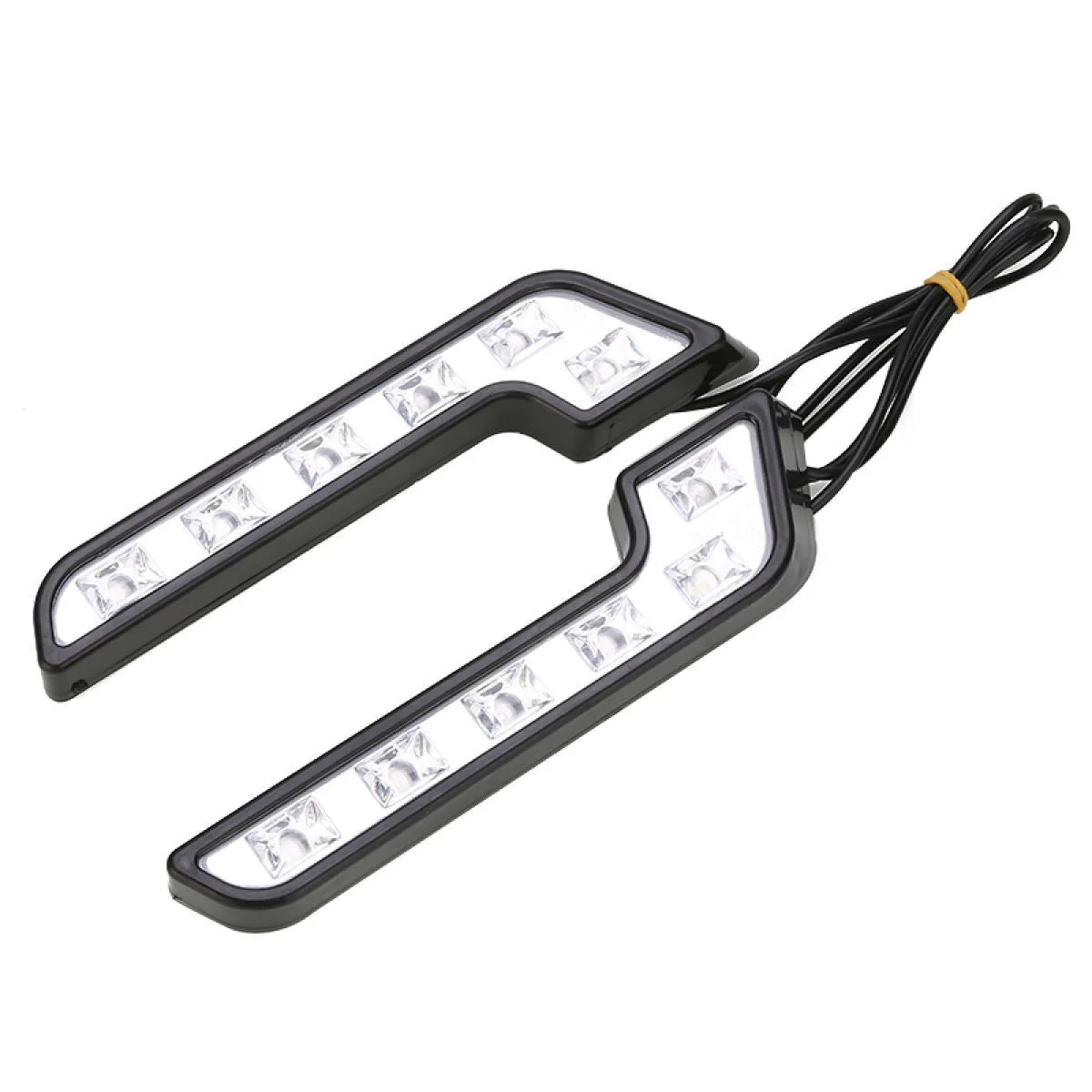 Hot sell universal 12 LED DRL 7-shaped car LED daytime running light