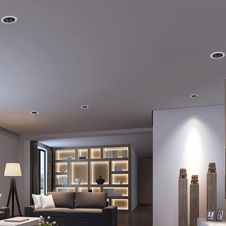 Aluminum Clothing Store Recessed Mounted COB COD 7W 9W 12W Led Spotlight