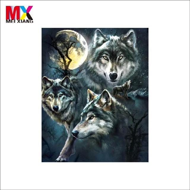 2023 Wolf Design 3d Lenticular Picture Nake 75LPI Lenticular FOR Home Decoration