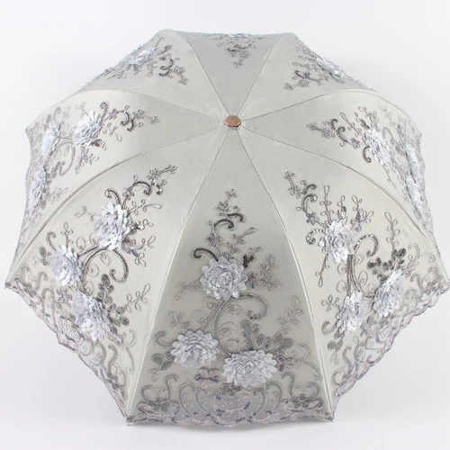 Hot sale  wedding supplies bride umbrella Lace Umbrella embroidery lace embroidery umbrella anti-ultraviolet ray