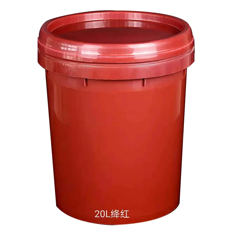 New Design Black Plastic Bucket 20l Oil Paint Plastic Bucket 20 Liter Paint Bucket With Great Price