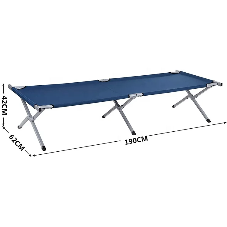 Factory wholesale Folding Camping  Outdoor Beach  Reclining Folding bed for man and woman