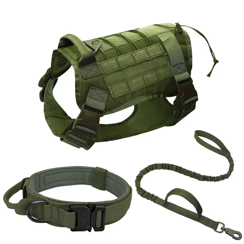 New Design K9 Malinois Nylon Personalized No Pull Training Adjustable Weighted Dog Harness Custom Tactical Dog Vests