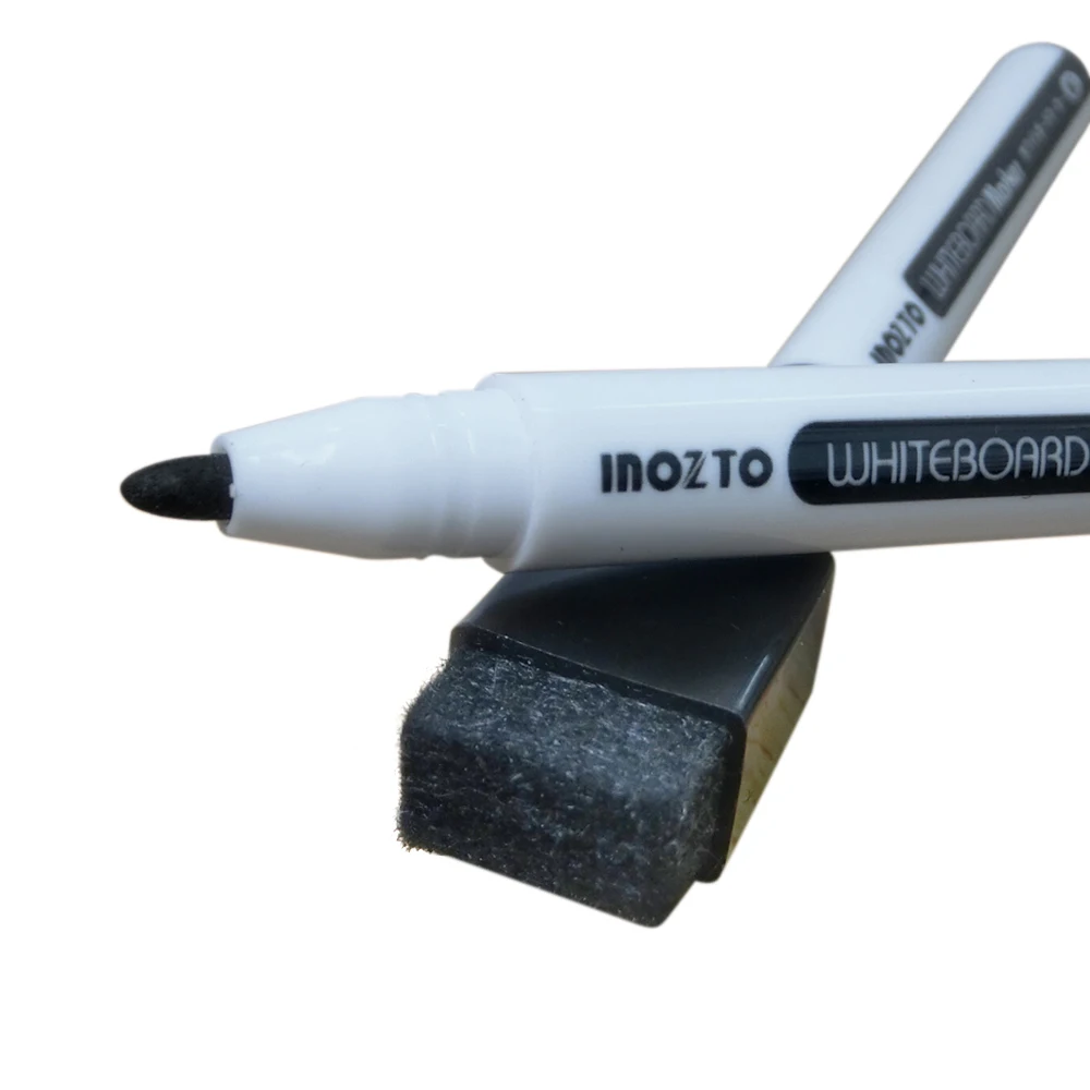 1.2mm Germany Wholesale water-based smooth whiteboard pen set school office use erasable white board marker with board brush