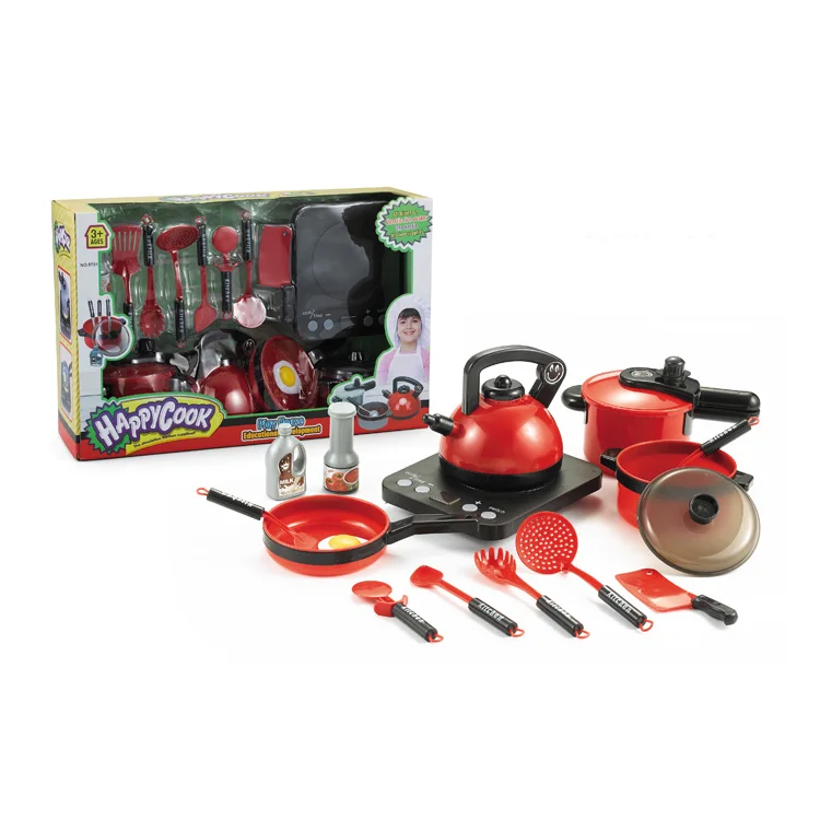 Top quality simulation induction cooker barbecue food play house cooking kitchen toys