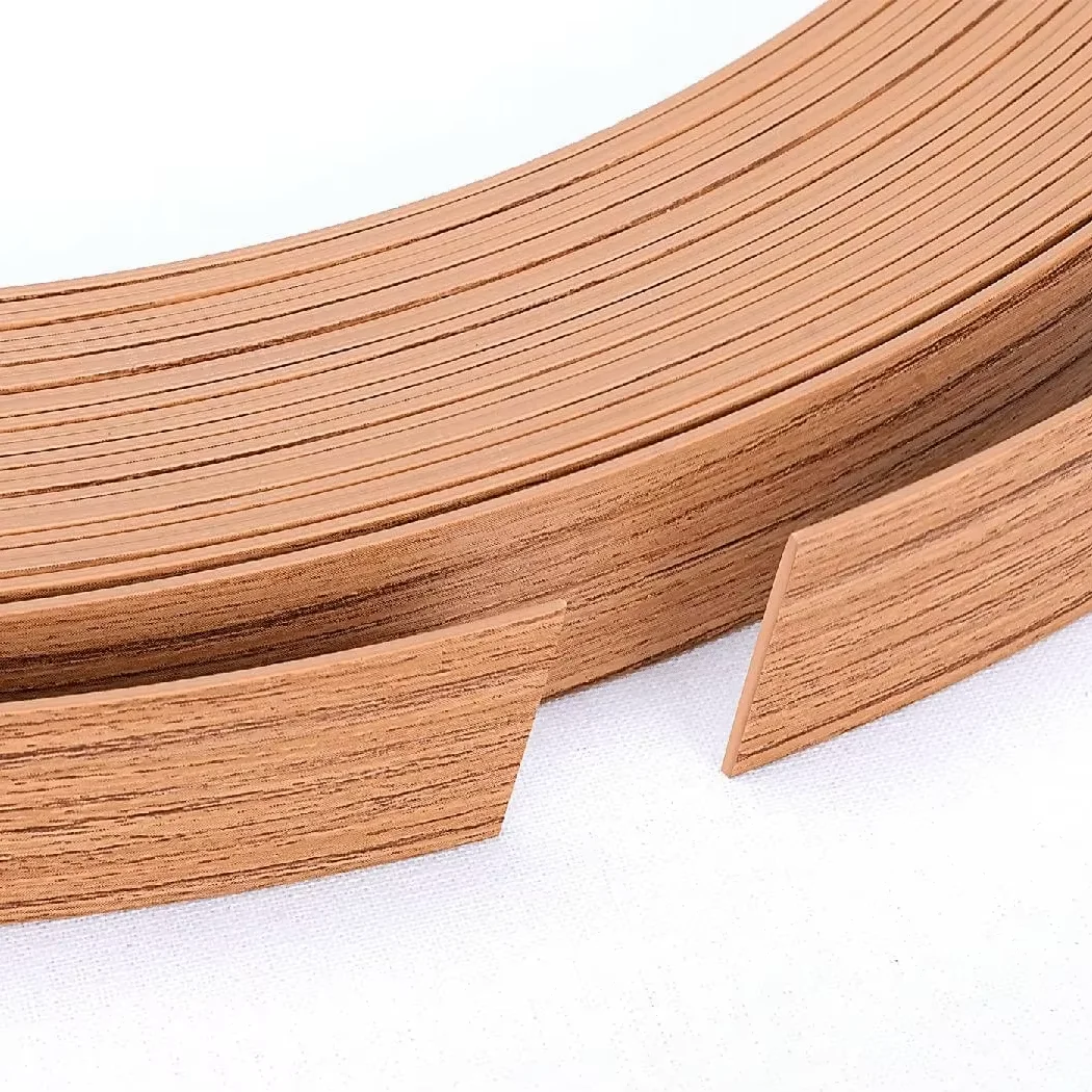 Plywood Wardrobe Furniture Accessories Wood Grain Pvc Melamine Edge Banding Tape