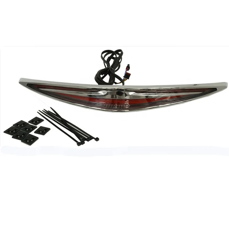 LED trunk light in black or chrome for Honda Goldwing GL1800 2018 up  Decorative LED lights