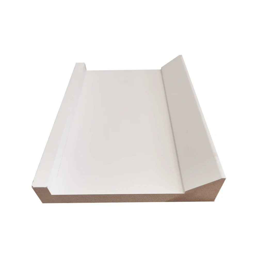 White Primer Baseboard MDF Mouldings for Door Frame White  Baseboard MDF Mouldings for Door Frame