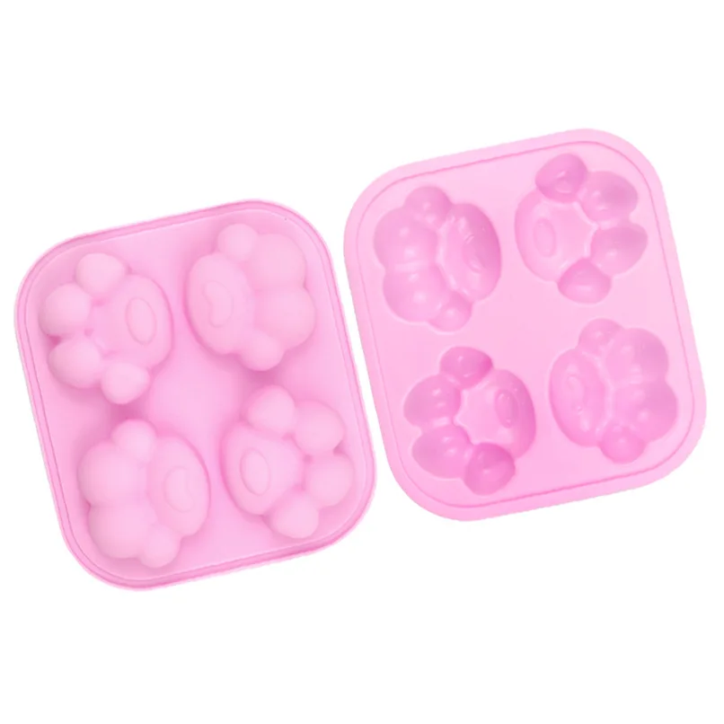 Saffron Cat Paw Silicone Cake Molds silicon dog paw mousse mold Homemade pet muffins cupcakes