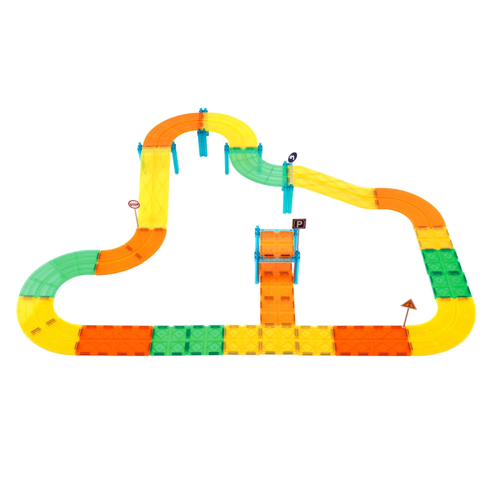 ODM/OEM Car Racing Truck Magnetic Blocks CPC Building Blocks Games for Boys and Girls DIY Accessories for Your Selection