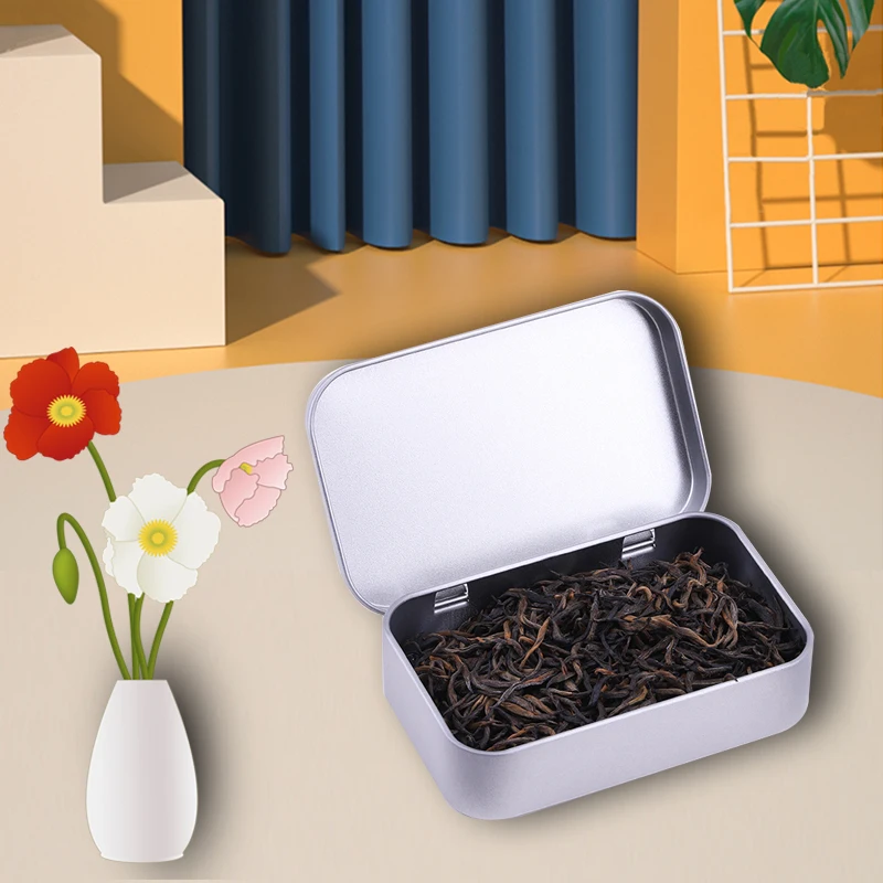 Pill Food Grade Tinplate Portable Mini Small Starburst Tins Tea Coffee Beans Metal Tin Box With Lids