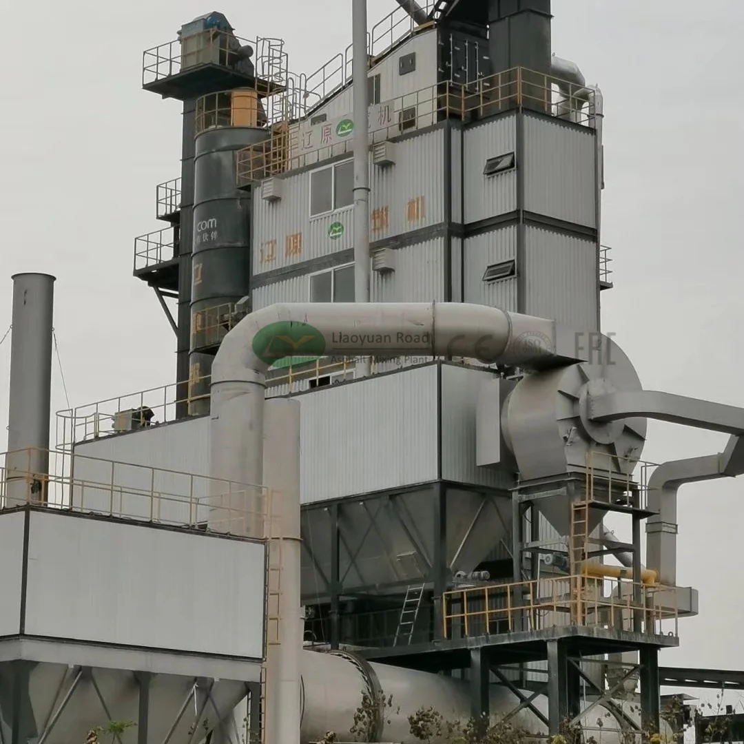 Стационарный смеситель серии LB для горячей переработки асфальта, установка для смешивания партий 160 TPH