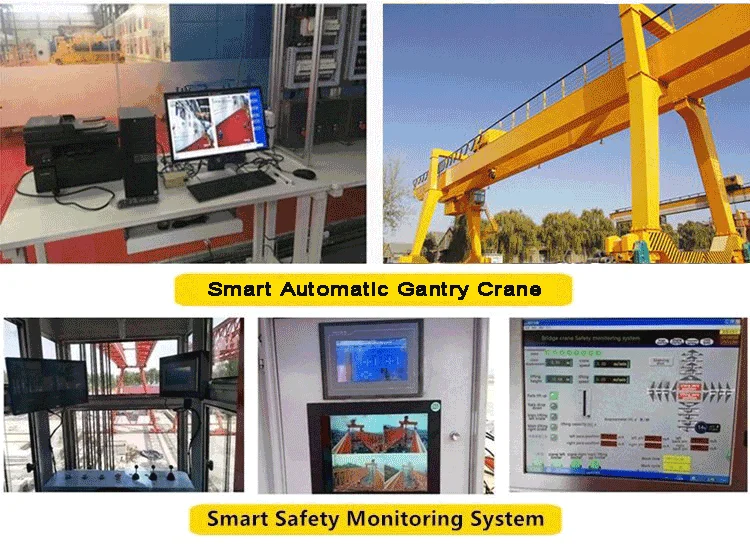 0.5 ton- 50 ton remote control Single beam double Girder electric motor hoist bridge Overhead crane price for lifting