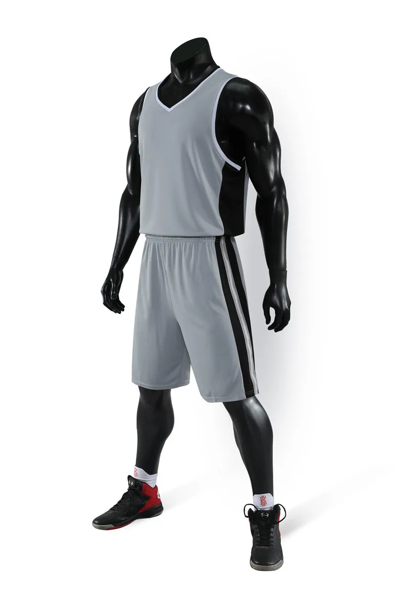 Баскетбольная форма с логотипом на заказ быстросохнущая Молодежная черная баскетбольная тренировочная Джерси принтом