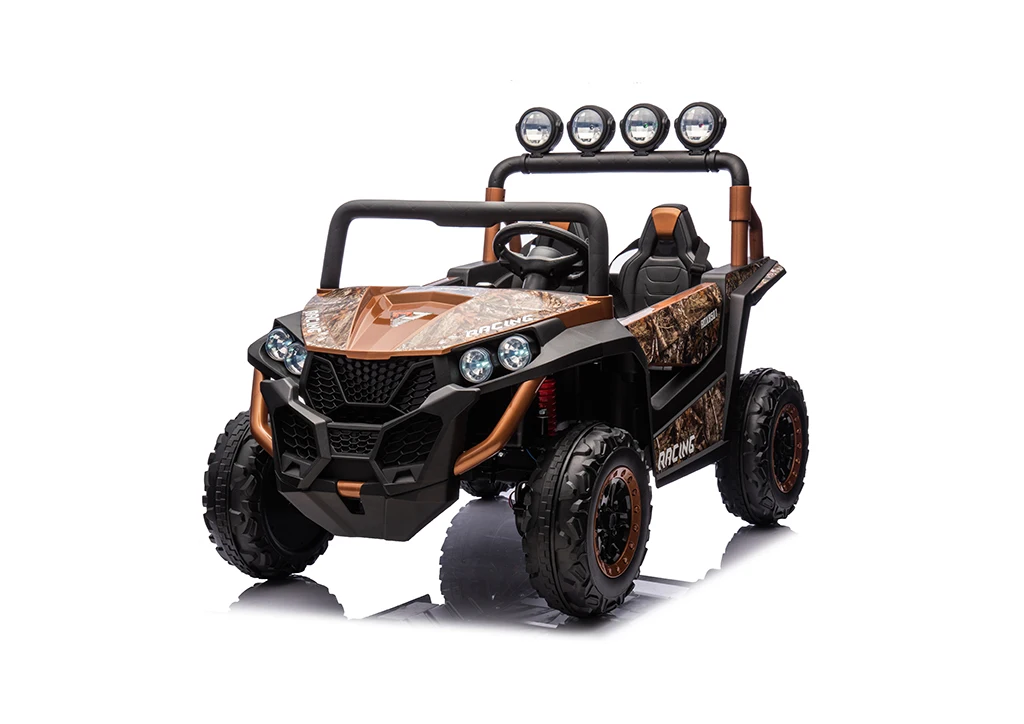 2024 NEWEST 24V Electric 4WD UTV Buggy Kids Ride-on 4x4 Wheel Vehicle 2 Seat Off-Road Car with Remote Feature for Big Kids