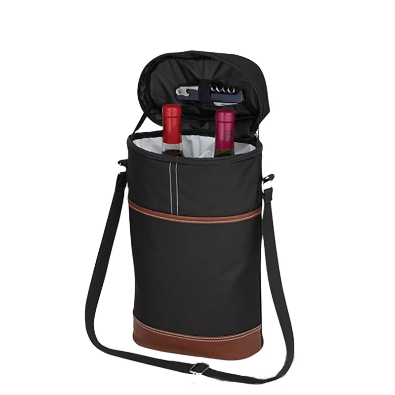 Custom beer bottle can insulated  wine cooler bag