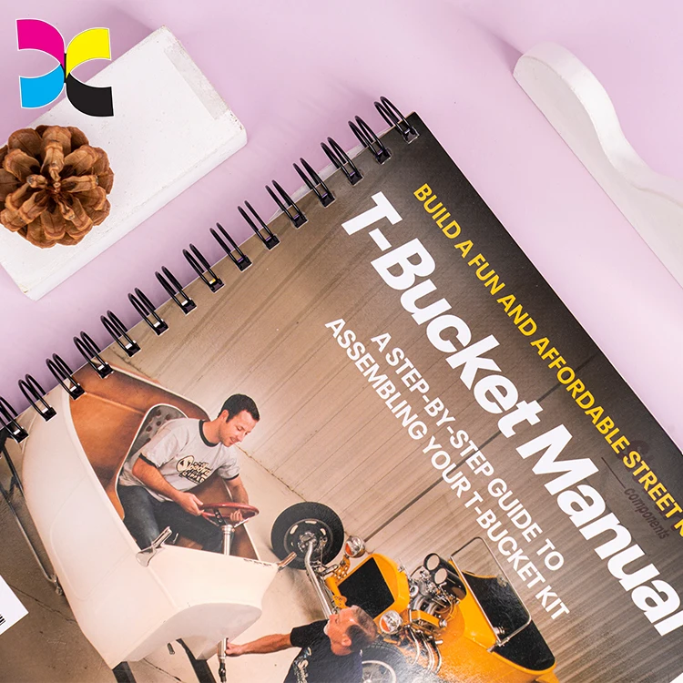 China custom oem YO bind bound hard cover spiral book printing