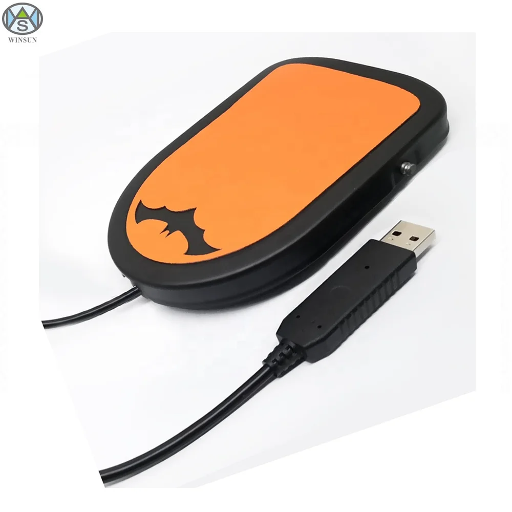 FS2019U New USB Single Pedal Metal Foot Switch for Industrial Machinery Smart Control Factory Test 2m Wire