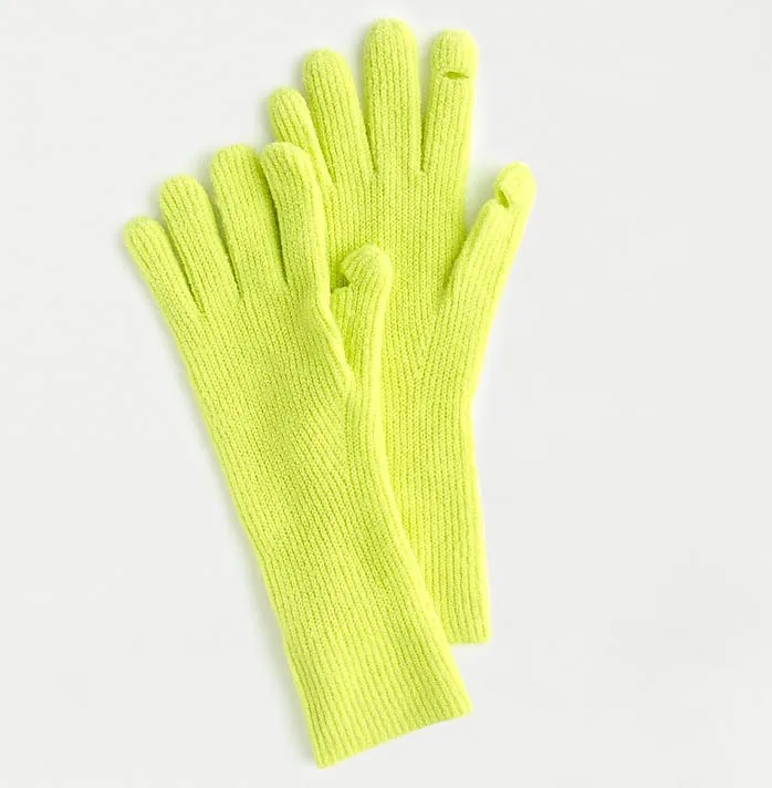 56/30/10/4 полиамид/шерсть/альпака/эластан трикотажные ребристые перчатки для