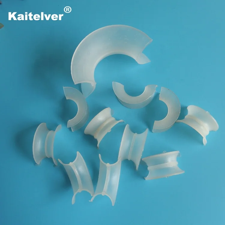 Plastic polypropylene PP plastic intalox super saddle & intalox saddle ring for mass transfer