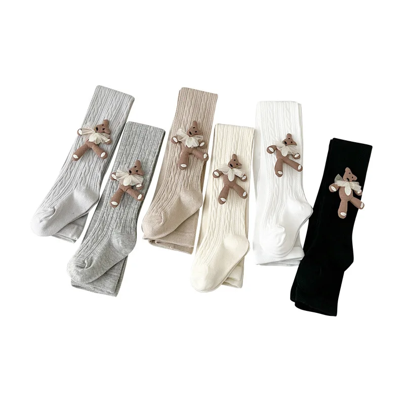 Hot Sale Bow Seamless Pantyhose Sustainable Children Pantyhose Kids Tights Pantyhose for Kid Girls Spring