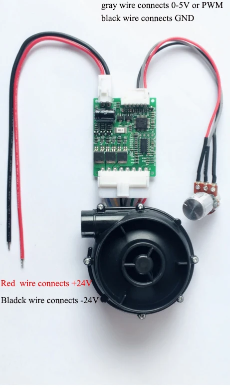 
Brushless 12/24Vdc air blower for inflation and air pillow machine 